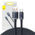 Baseus Crystal Shine USB til USB-C 100W 2m Sort