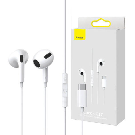 Baseus Encok C17 hodetelefoner USB-C Hvit