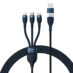 Baseus Flash Series 2, 3-i-1 USB-C Micro USB + Lightning 100W 1.2m