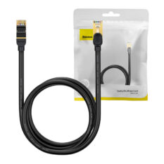 Baseus Ethernet RJ45 Nettverkskabel 10Gbps 1.5m Sort