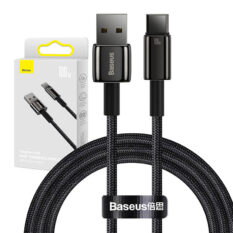 Baseus Tungsten Gold USB-A-USB-C kabel 1M 100W Sort