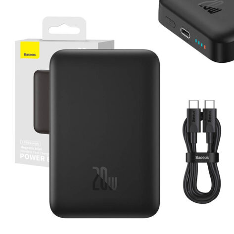 Powerbank Baseus Magnetic Mini 10000mAh 20W Sort