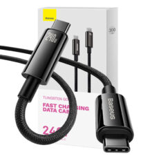 Baseus Tungsten Gold 240w USB-C til USB-C 3m Sort