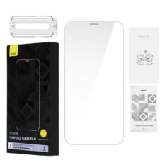 Herdet Glass 0.4mm iPhone 12 Pro MAX + Rengjøringssett Baseus
