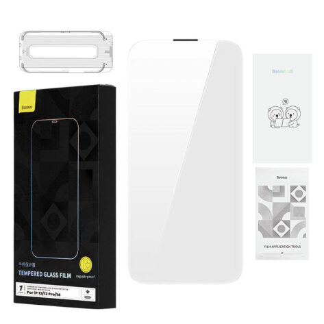 Baseus Herdet glass 0.4mm Iphone 13/13 Pro/14 + rengjøringskit