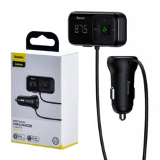 Bluetooth FM transmitter og Lader Baseus S-16 Sort