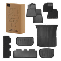 Tesla Y Gulvmatter - 9 Deler Baseus T-Space Series Sort