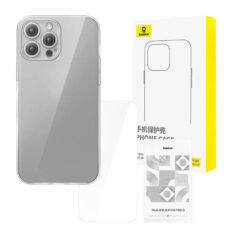 Baseus Transparent iPhone 15 Pro Deksel + herdet glass