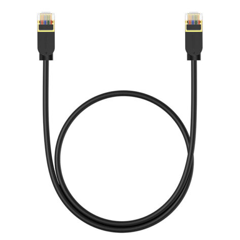 Baseus Cat7 Gigabit Ethernet RJ45-kabel 0.5 m Sort