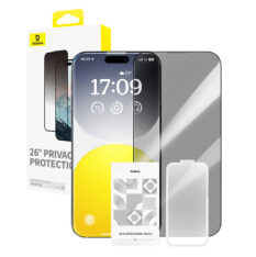 Baseus privatlivsbeskyttelse herdet glass Diamond iPhone 15