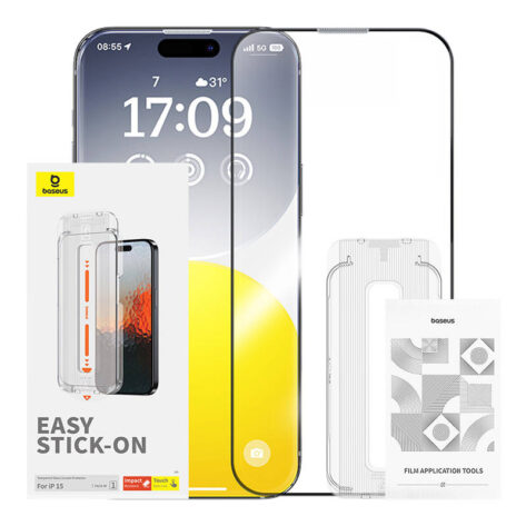 Baseus Sapphire herdet glass 0.3 mm for Apple iPhone 15