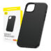 Baseus telefondeksel for iPhone 15 Pro Fauxther Series Sort