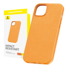 Baseus Fauxther Series Mobildeksel til iPhone 15 Oransje