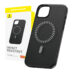 Magnetisk Deksel for iPhone 15 Pro Baseus Fauxther Series Sort