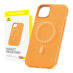 Baseus iPhone 15 Pro Max Deksel Fauxther Series MagSafe Oransje