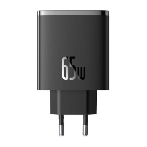Baseus GaN5 Cube Pro 2xUSB-C + USB 65W Sort