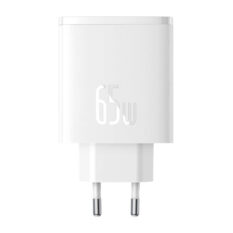 Baseus GaN5 OS-Cube Pro 2x USB-C + USB-A 65W Hvit