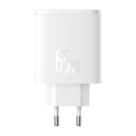Baseus GaN5 OS-Cube Pro 2x USB-C + USB-A 65W Hvit