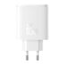 Baseus GaN5 OS-Cube Pro 2x USB-C + USB-A 65W Hvit