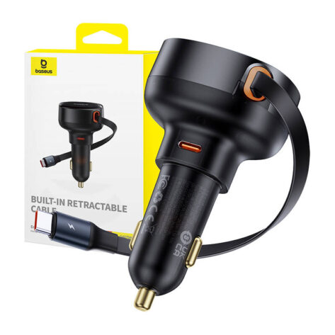 Baseus Enjoyment Pro Billader med kabel USB-C 60W Sort