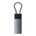Baseus Metal Gleam II 10in1 2x HDMI 3xUSB-A RJ45 Grå