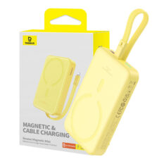Baseus MagSafe Mini Powerbank 10000mAh USB-C Gul