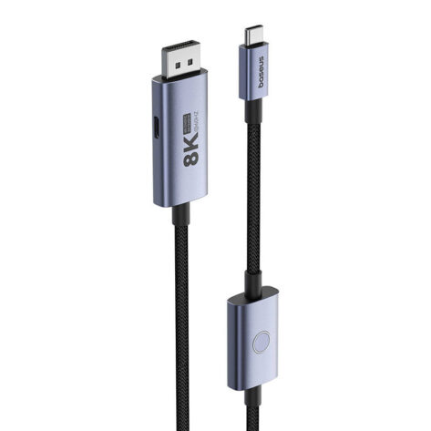 Baseus Adapter USB-C - DP 8K 1.5m Sort