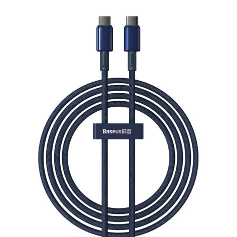 Baseus Tungsten Gold USB-C til USB-C 100W 2m Blå