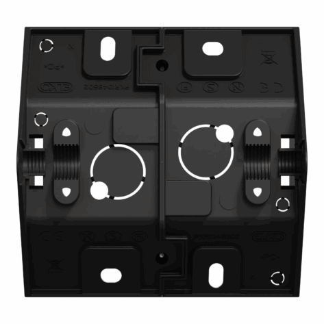 ELKO One Hjørnekappe 1-hull Sort_2