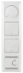 Elko RS16 Ramme 4-Hull L574 Polarhvit