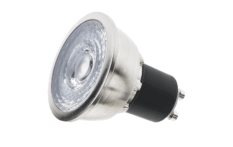 SG 6W LED 2700K GU10 børstet stål 36D