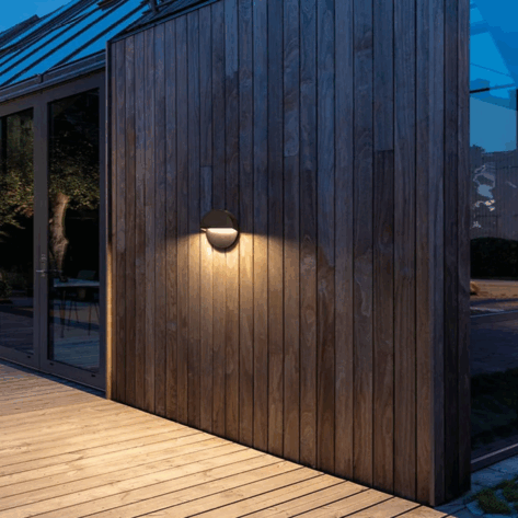 SG Arlon rund vegglampe utendørs 10W 2700K_3