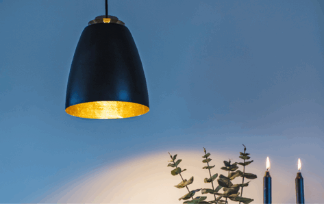 SG Bell Midi Takpendel Sortgull 10W