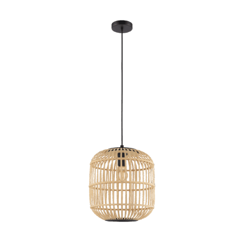 Bordesley Pendel E27 Ø35 Sort/Natur