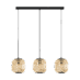 Bordesley Pendel E27 3x28W Sort/Natur