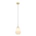Caprarola Pendel E27 Messing/Frostet Glass