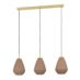 Caprarola Pendel 3xE27 Messing/Frostet Glass
