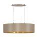Maserlo Pendel 2x40w E27 Matt Nikkel Taupe Gull