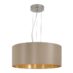 Maserlo Pendel Ø53cm 40w 3xE27 Matt Nikkel Taupe Gull