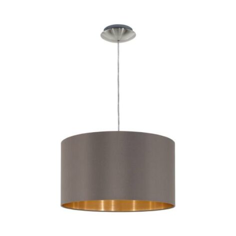 Maserlo Pendel Ø38cm 60w E27 Cappucino Gull