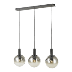 Nevada Taklampe 3x40w E27 Sort Smoke