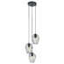 Newtown Taklampe Rund 3x60w E27 Sort