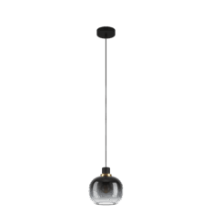 Oilella Pendel Ø19cm E27 Sort Messing