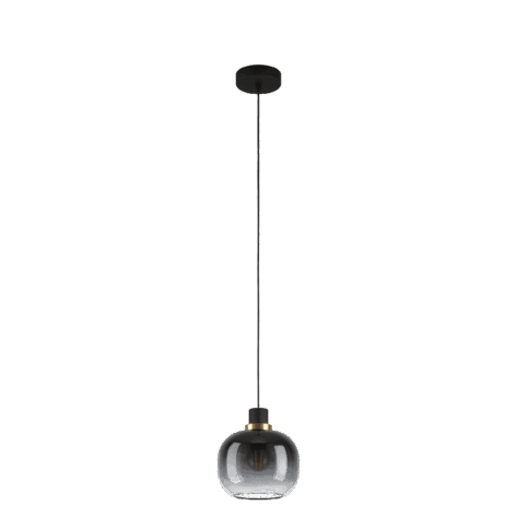 Oilella Pendel Ø19cm E27 Sort Messing