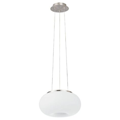Optica Taklampe Ø28cm 2xE27 Nikkel Opal