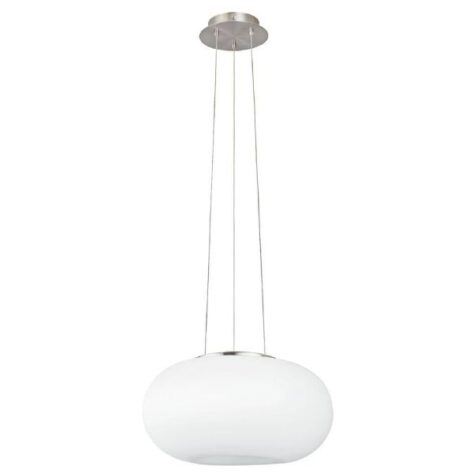 Optica Taklampe Ø45cm 2xE27 Nikkel Opal