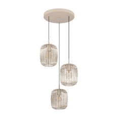 Romazzina Taklampe E27 3-lys Sand