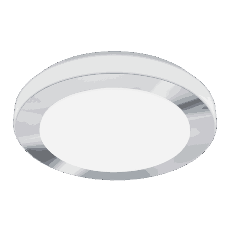 Carpi Tak/Vegg Lampe Ø38cm 16W Krom/Hvit
