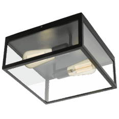 Charterhouse Taklampe 2xE27 Sort/Glass
