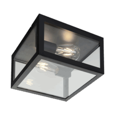 Dovre Taklampe 2xE27 Medium Sort